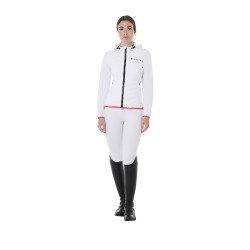 Doudoune femme en mélange technique Equestro Blanc