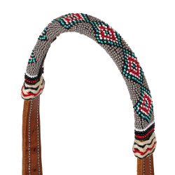 Ensemble bosal perles de sable avec rênes en coton mecate Pool's