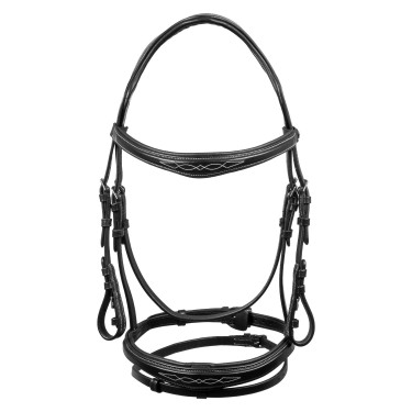 Filet en cuir souple cousu Equestro Filet en cuir souple cousu Equestro