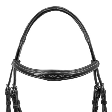 Filet en cuir souple cousu Equestro Filet en cuir souple cousu Equestro