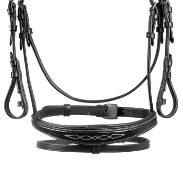 Filet en cuir souple cousu Equestro Filet en cuir souple cousu Equestro