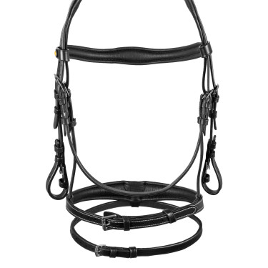 Filet en cuir souple cousu Equestro Filet en cuir souple cousu Equestro