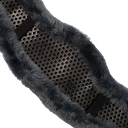Fourreau de sangle court gel classique avec peau de mouton Acavallo Gris