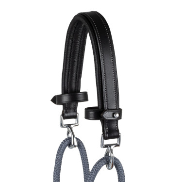 Gogue en cuir de veau et nylon Acavallo Noir