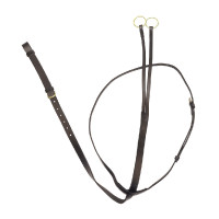 Martingale en cuir pour la course Derby Marron