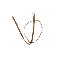 Martingale en cuir pour la course Derby Cognac Marron