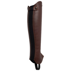 Mini chaps en cuir lisse Masaccio Franceschini Marron foncé Mini chaps en cuir lisse Masaccio Franceschini Marron foncé