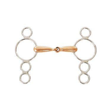 Mors à 4 anneaux pour poney en cuivre 10,5 cm Umbria Equitazione Mors à 4 anneaux pour poney en cuivre 10,5 cm Umbria Equitazione