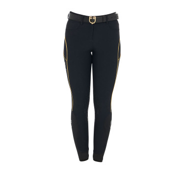 Pantalon d'équitation femme coupe slim grip genoux Equestro Pantalon d'équitation femme coupe slim grip genoux Equestro