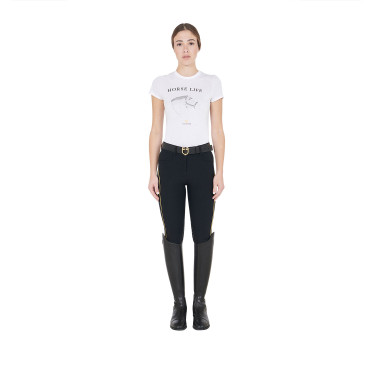 Pantalon d'équitation femme coupe slim grip genoux Equestro Pantalon d'équitation femme coupe slim grip genoux Equestro