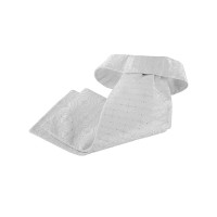 Plastron bordé d'argent Equestro Blanc Plastron bordé d'argent Equestro Blanc