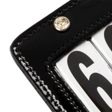 Porte-numéro de concours à 4 chiffres 12x8 cm Equestro à strass Porte-numéro de concours à 4 chiffres 12x8 cm Equestro à strass