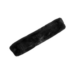 Protection de sangle Classic gel en fausse peau de mouton Acavallo Noir