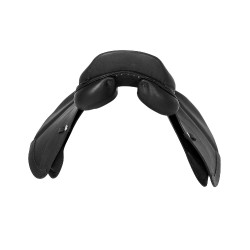 Selle de saut Firenze arbre en bois cuir double Acavallo Noir