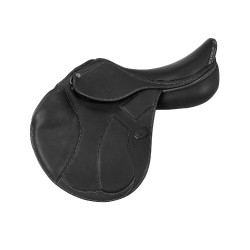 Selle de saut Guttuso avec panneaux en laine Acavallo Noir Selle de saut Guttuso avec panneaux en laine Acavallo Noir