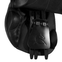 Selle de saut Guttuso avec panneaux en laine Acavallo Noir Selle de saut Guttuso avec panneaux en laine Acavallo Noir