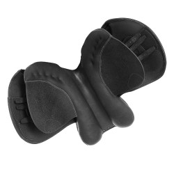 Selle de saut Guttuso avec panneaux en laine Acavallo Noir Selle de saut Guttuso avec panneaux en laine Acavallo Noir