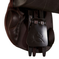 Selle de saut Guttuso avec panneaux en laine Acavallo Noir Selle de saut Guttuso avec panneaux en laine Acavallo Noir