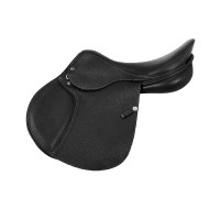 Selle de saut Roma arçon en bois cuir martelé Acavallo Noir Selle de saut Roma arçon en bois cuir martelé Acavallo Noir