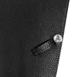 Selle de saut Roma arçon en bois cuir martelé Acavallo Noir