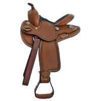 Selle Western Denver pour poney Marron