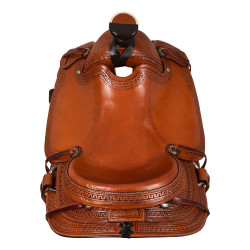 Selle western Wade avec embossage panier McBryan Châtaigne Marron Selle western Wade avec embossage panier McBryan Châtaigne Marron
