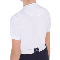 T-shirt fille avec imprimé cheval en interférence Equestro Blanc T-shirt fille avec imprimé cheval en interférence Equestro Blanc