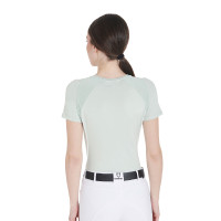T-shirt technique d'entrainement femme coupe slim Equestro Chèvrefeuille T-shirt technique d'entrainement femme coupe slim Equestro Chèvrefeuille