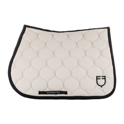Tapis de saut en tissu technique matelassé Equestro Beige Tapis de saut en tissu technique matelassé Equestro Beige