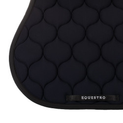 Tapis de saut en tissu technique matelassé Equestro Noir
