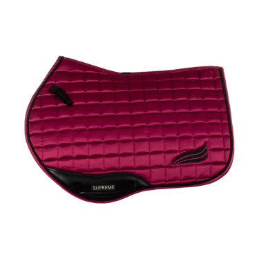 Tapis de selle de saut en satin Supreme Bordeaux