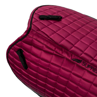 Tapis de selle de saut en satin Supreme Bordeaux