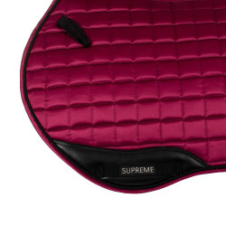 Tapis de selle de saut en satin Supreme Bordeaux