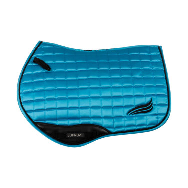 Tapis de selle de saut en satin Supreme Bleu