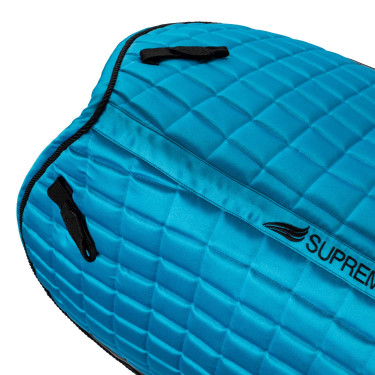 Tapis de selle de saut en satin Supreme Bleu
