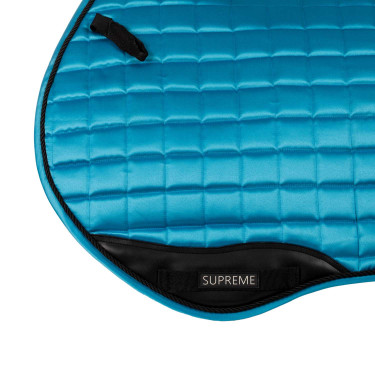 Tapis de selle de saut en satin Supreme Bleu