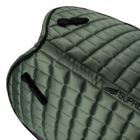Tapis de selle de saut en satin Supreme Vert chasseur Tapis de selle de saut en satin Supreme Vert chasseur