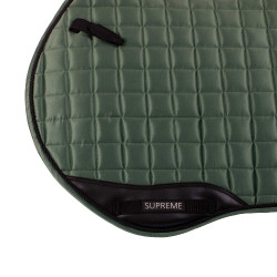 Tapis de selle de saut en satin Supreme Vert chasseur