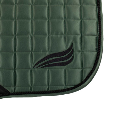 Tapis de selle de saut en satin Supreme Vert chasseur