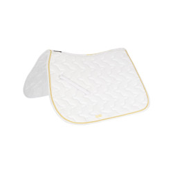 Tapis de selle Derby Blanc / or / blanc