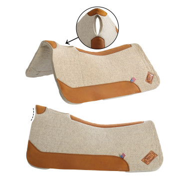Tapis de selle en feutre de laine de 3/4" avec contour Pool's Tapis de selle en feutre de laine de 3/4" avec contour Pool's