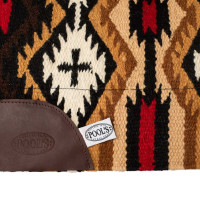 Tapis de selle en feutre de laine de Nouvelle-Zélande 34x36 cm Pool's Marron / beige Tapis de selle en feutre de laine de Nouvelle-Zélande 34x36 cm Pool's Marron / beige