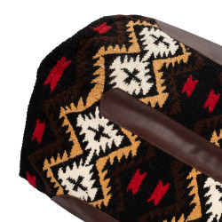 Tapis de selle en feutre de laine de Nouvelle-Zélande 34x36 cm Pool's Marron / beige