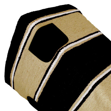 Tapis Navajo avec patch en cuir Tapis Navajo avec patch en cuir