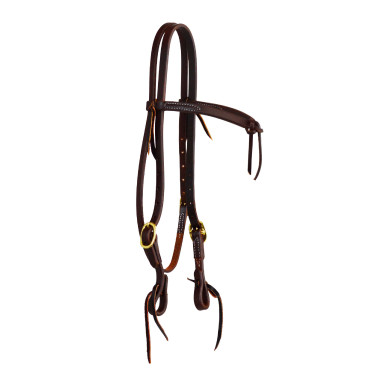 Têtière avec bandeau à nœud Futurity de 5/8" Platinum Pro Têtière avec bandeau à nœud Futurity de 5/8" Platinum Pro