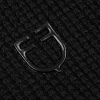 Tour de cou en laine unisexe Equestro Noir