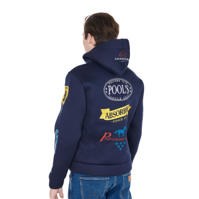 Veste à capuche unisexe thermique multi-logo Pool's Marine