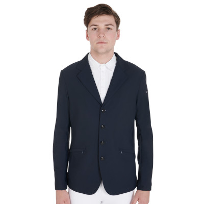 Veste de concours Equestro anatomique homme quatre boutons Marine