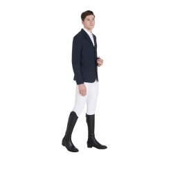 Veste de concours Equestro anatomique homme quatre boutons Marine Bleu marine
