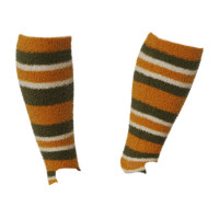 Chaussettes LeMieux Sabrina Stripe Fluffies Abricot Orange